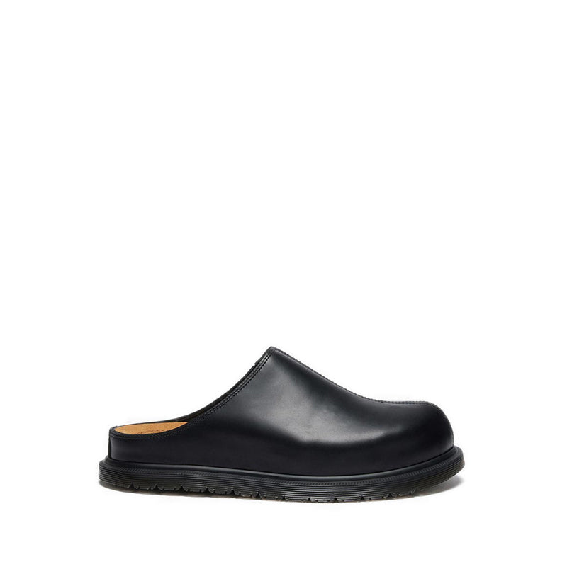 รุ่น San รองเท้าหนัง Mule Unisex สีดำ