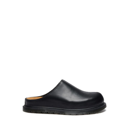 รุ่น San รองเท้าหนัง Mule Unisex สีดำ