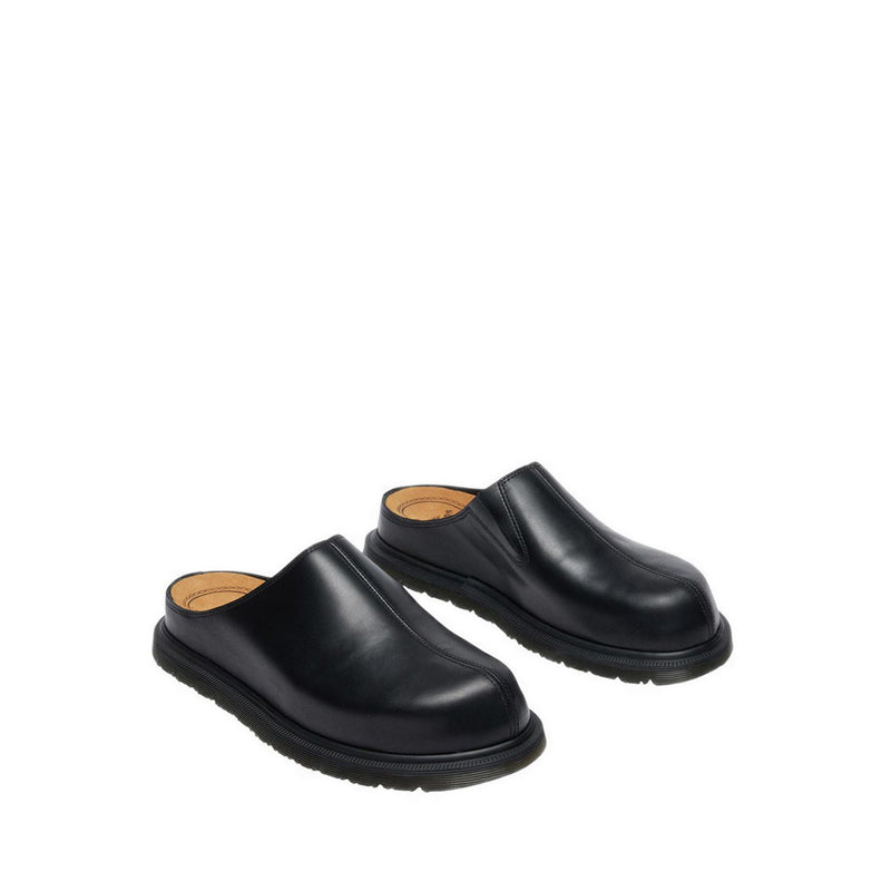 รุ่น San รองเท้าหนัง Mule Unisex สีดำ