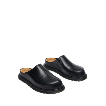 รุ่น San รองเท้าหนัง Mule Unisex สีดำ
