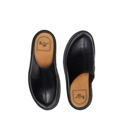 รุ่น San รองเท้าหนัง Mule Unisex สีดำ