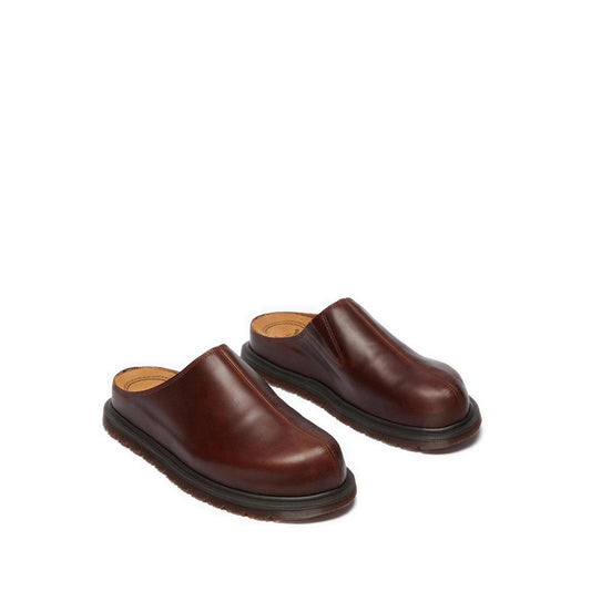 รุ่น San รองเท้าหนัง Mule Unisex สีเหลือง