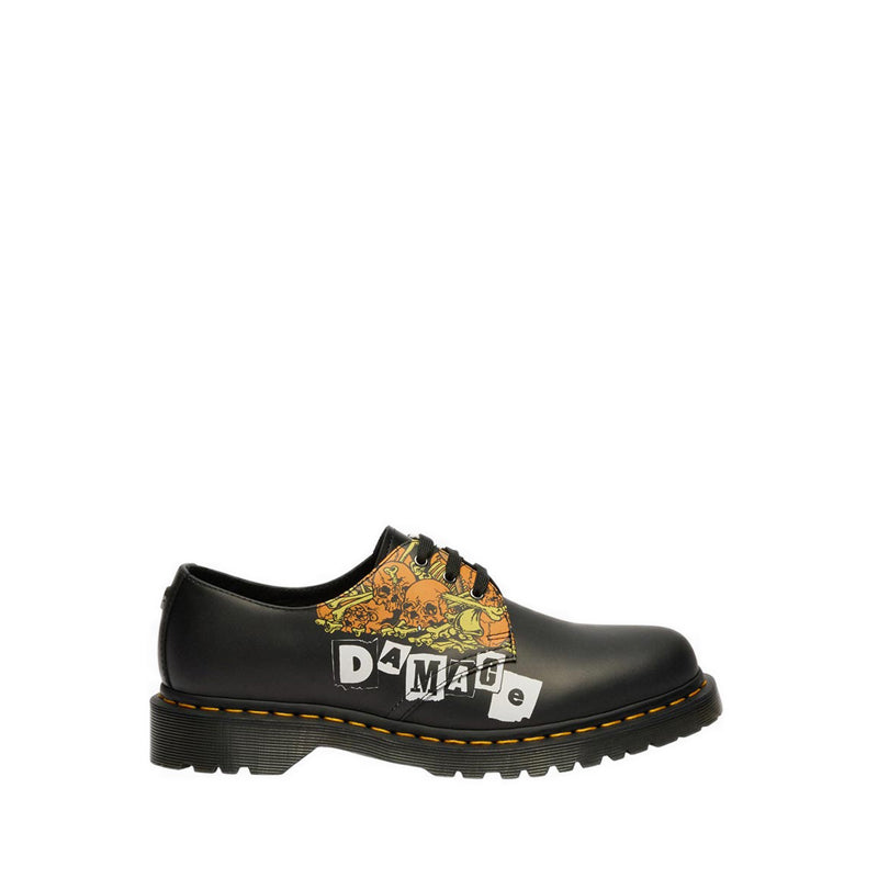 รุ่น 1461 Metallica Flame Skull 3 Eye Shoe  Unisex สีขาว