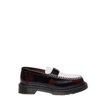  PENTON HEART Two Tone Arcadia Rub Off Leather Loafers WOMENS Red