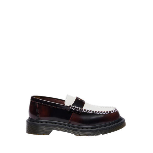  PENTON HEART Two Tone Arcadia Rub Off Leather Loafers WOMENS Red