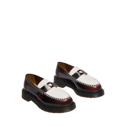  PENTON HEART Two Tone Arcadia Rub Off Leather Loafers WOMENS Red