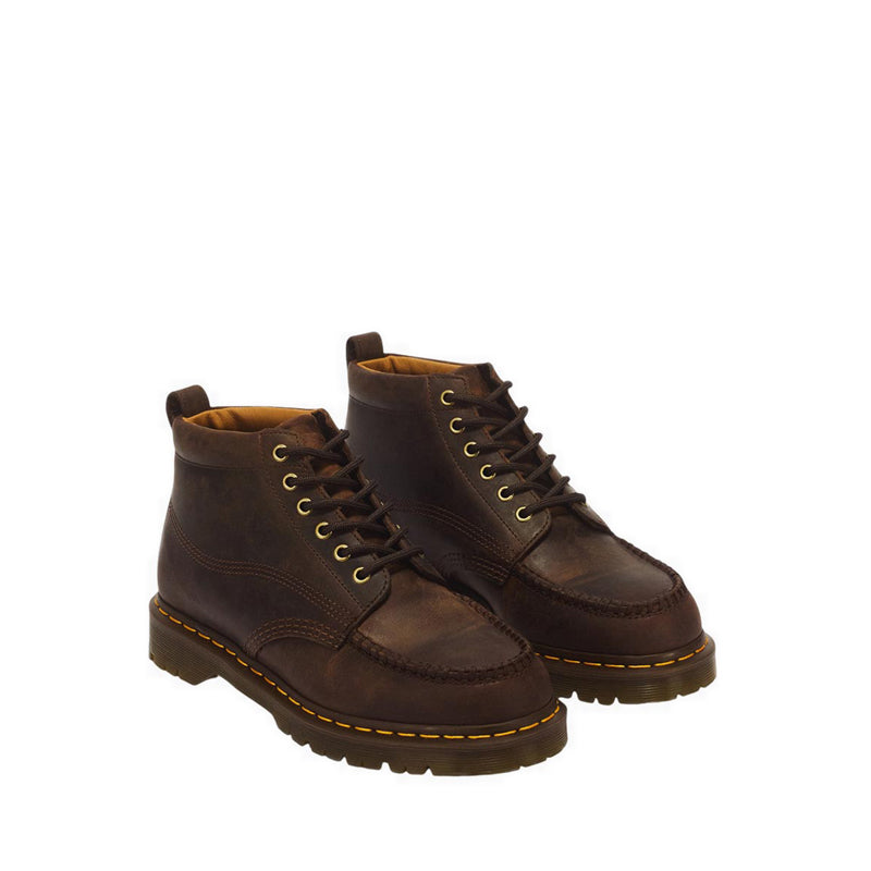 รุ่น Lowell Chukka 6 Eye รองเท้าบูต Crazy Horse - สี Dark Brown