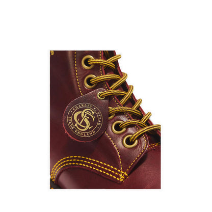 รุ่น Cappers รองเท้าบูต รูร้อยเชือก 8 แถว Unisex สี Burgundy