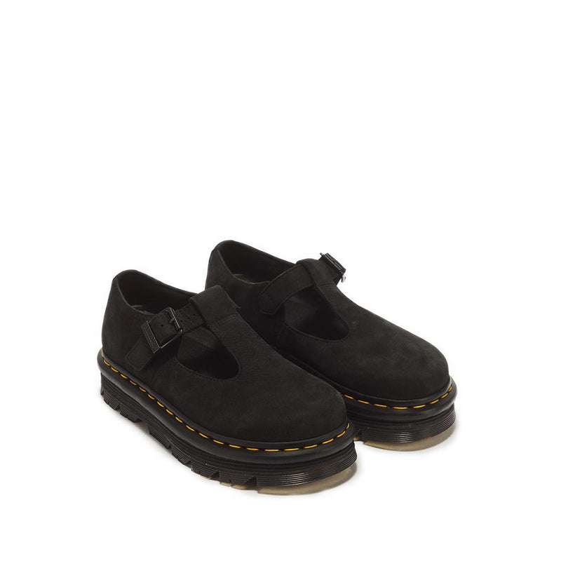 รุ่น ZebZag รองเท้าบัลเล่ต์ หนัง Milled Nubuck WP - สีดำ