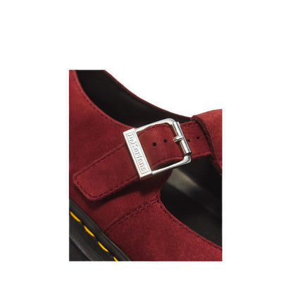 รุ่น ZebZag รองเท้าบัลเล่ต์ หนัง Milled Nubuck WP - สี Cherry Red