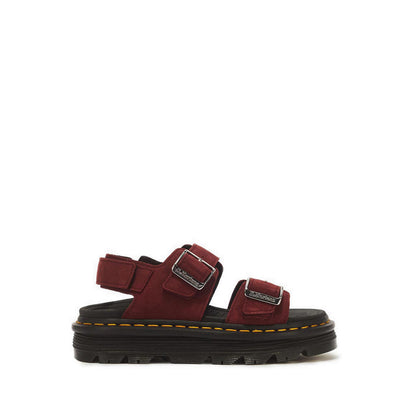 รุ่น ZebZag รองเท้าแตะหนัง Nubuck WP สี Cherry Red Milled
