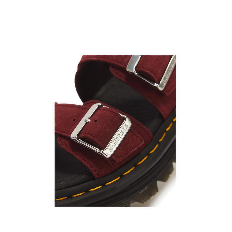 รุ่น ZebZag รองเท้าแตะหนัง Nubuck WP สี Cherry Red Milled