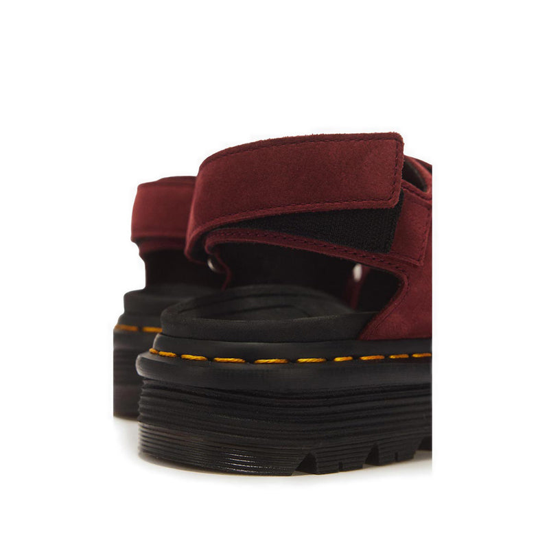 รุ่น ZebZag รองเท้าแตะหนัง Nubuck WP สี Cherry Red Milled