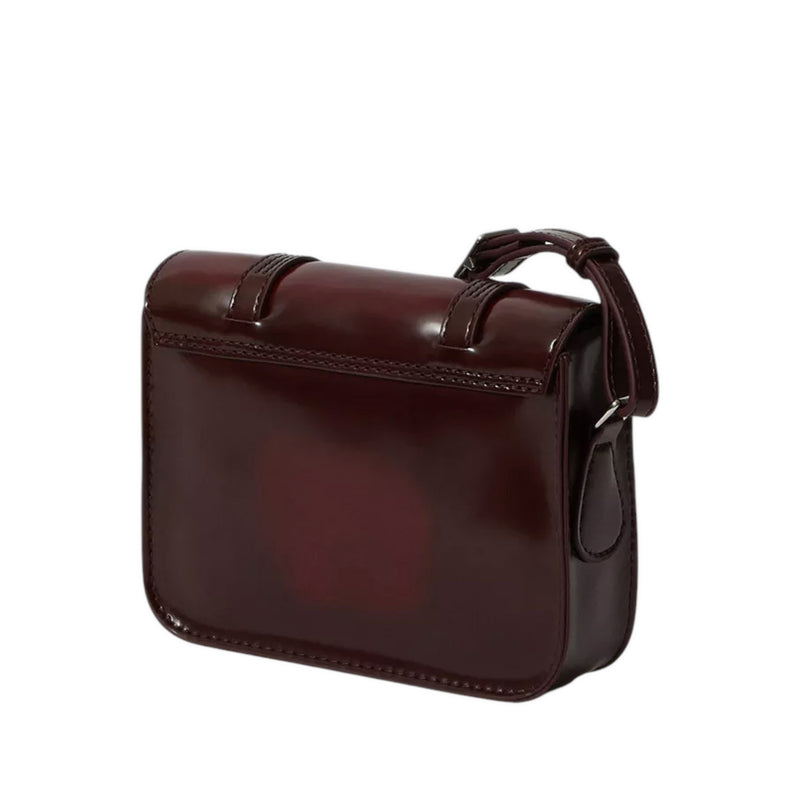 รุ่น "7" กระเป๋า Satchel Unisex สีแดง