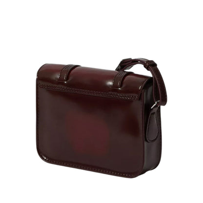 รุ่น "7" กระเป๋า Satchel Unisex สีแดง