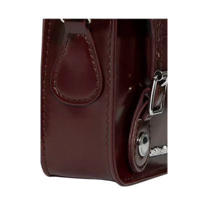 รุ่น "7" กระเป๋า Satchel Unisex สีแดง