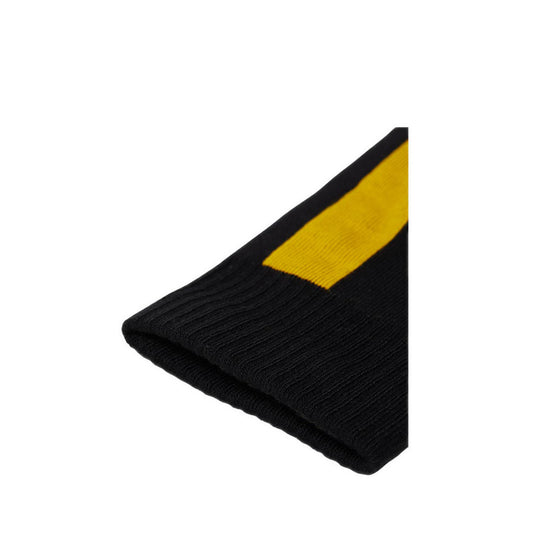 รุ่น Double Doc ถุงเท้าผ้าฝ้ายออร์แกนิกผสมเนื้อนุ่ม สี Black+Yellow